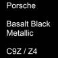 Preview: Porsche, Basalt Black Metallic, C9Z / Z4.